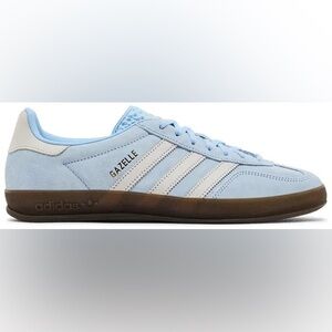 adidas Gazelle Light Blue and White Sneakers